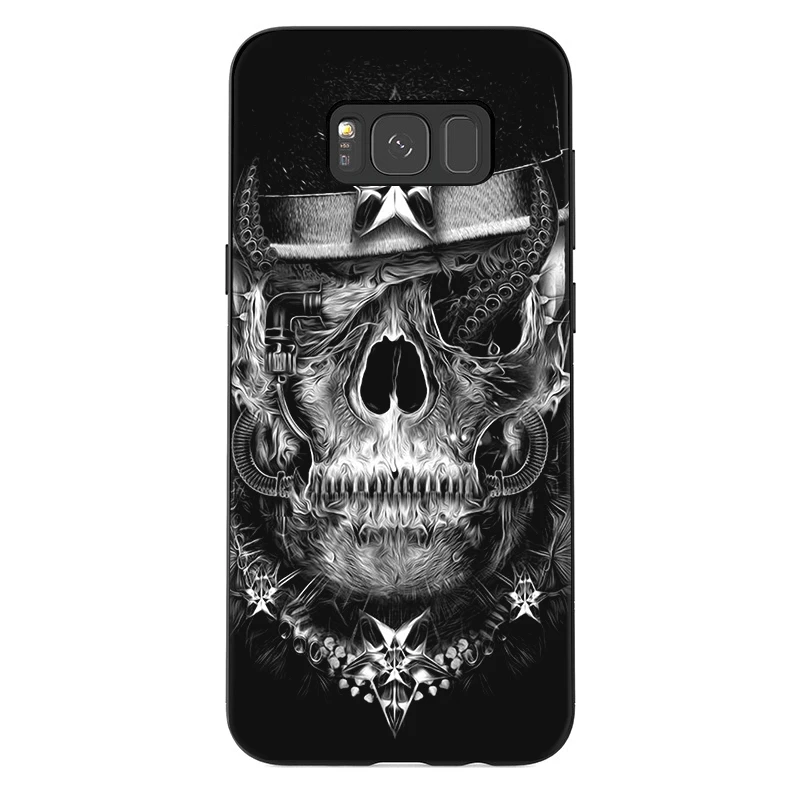 Silicone TPU Skull Case Cover For Samsung Galaxy S7 S6 Edge S8 S9 S10 Plus Note 8 9 S10e | Мобильные телефоны и