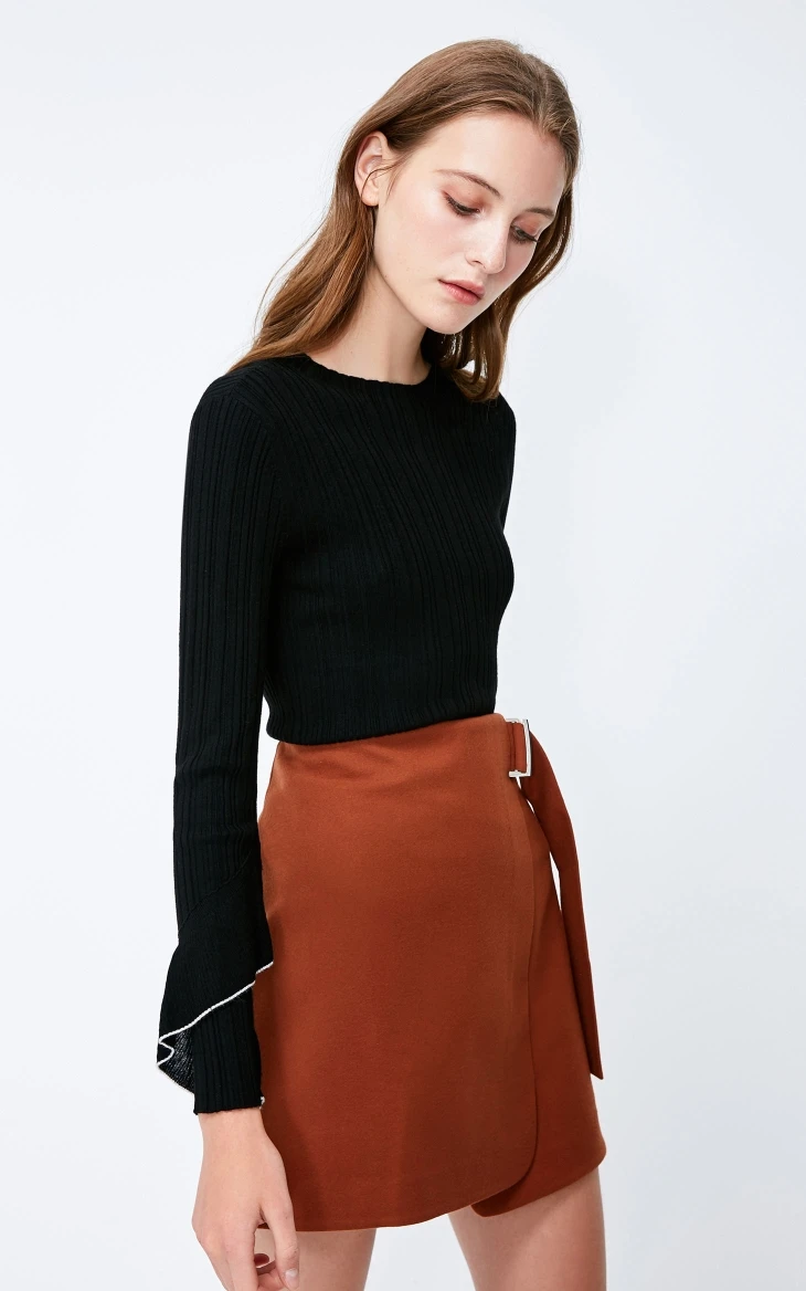 Vero Moda Женская Асимметричная юбка миди со шнуровкой на талии | 318316540