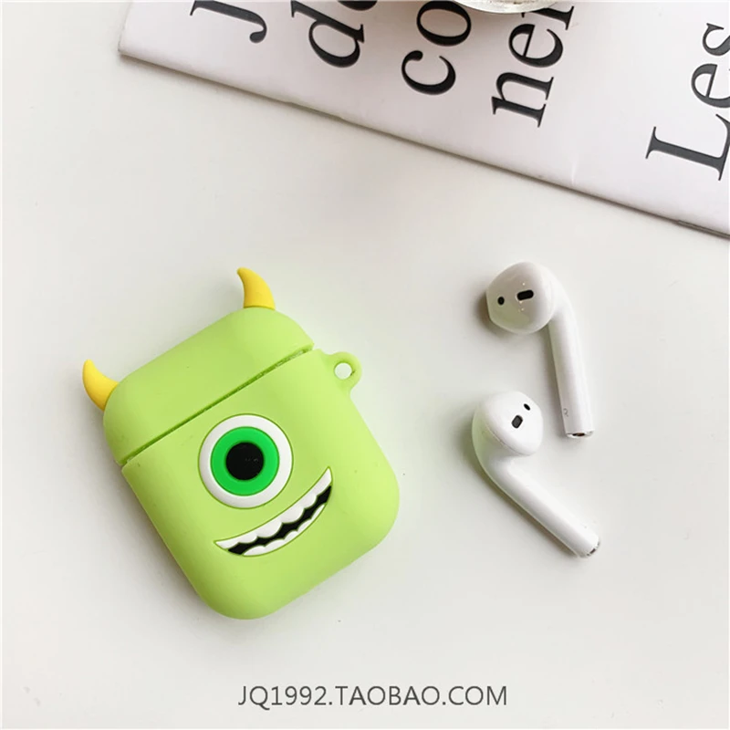 Милый 3D чехол с изображением Минни большие глаза Airpods для Apple, беспроводная Bluetooth гарнитура ipod, анти-осень, мягкая коробка, оболочка