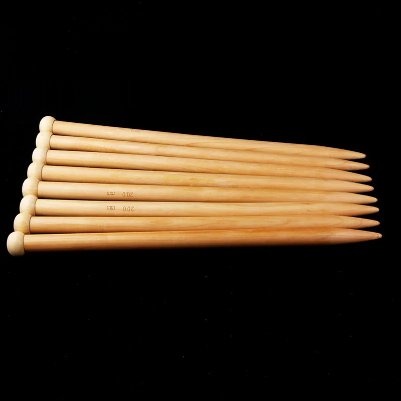 

20MM needle knitting needle bamboo needle single high-grade wooden needle weaving tools