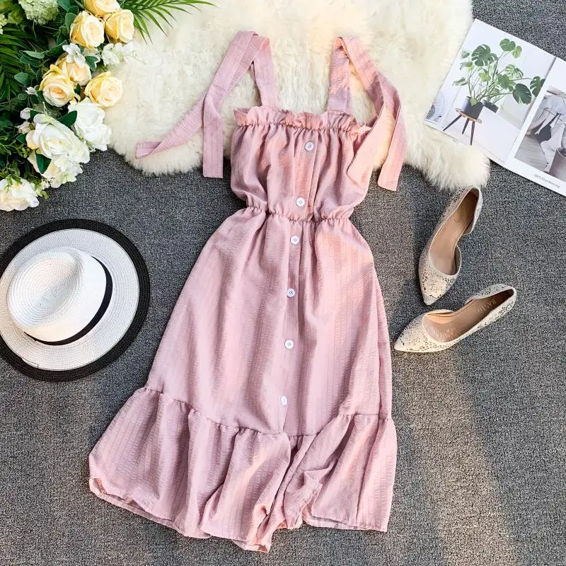 Женское однобортное платье однотонное элегантное приталенное белое новинка