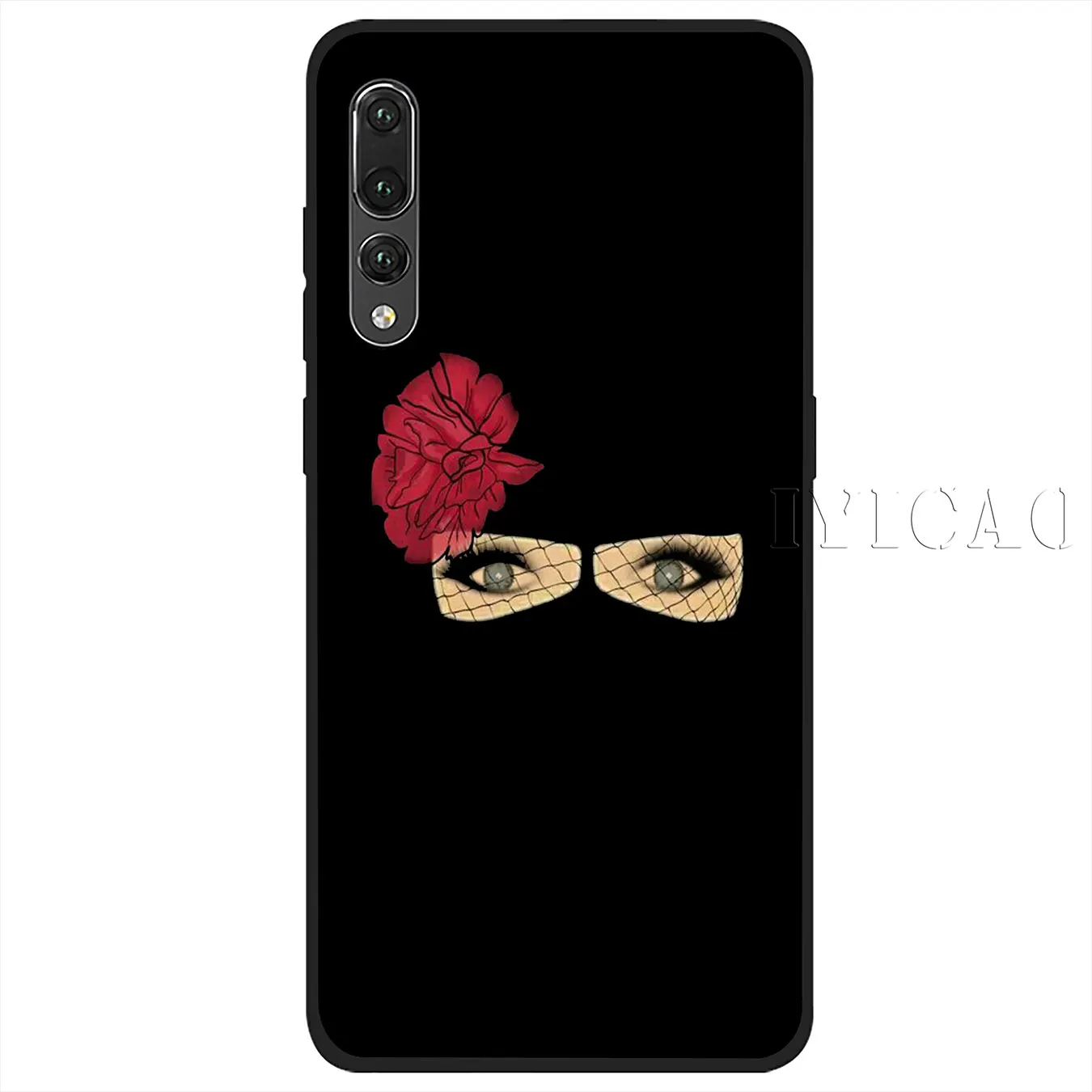 IYICAO Muslim Islamic Gril Eyes Woman Soft Silicone Case for Huawei P30 P20 Pro P10 P9 P8 Lite Mini 2017 2016 P smart Z 2019 |