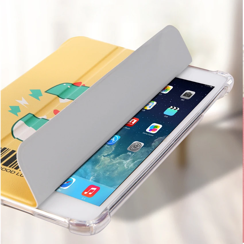 Чехол для iPad 2018 2017 PU кожаный чехол 9 7 ''тонкий цветной печати защитный Стенд