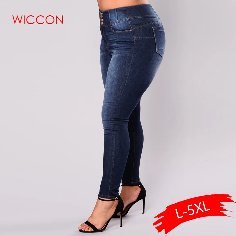 Женские джинсы, 5XL, плюс размер, Feminino, повседневные, пуш-ап, джинсы, стрейчевые, с высокой талией, обтягивающие, облегающие, брюки