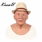 KnowU Реалистичная силиконовая мужская маска для взрослых Хэллоуин головной убор для трансвеститов транссексуалов Косплей трансвестит