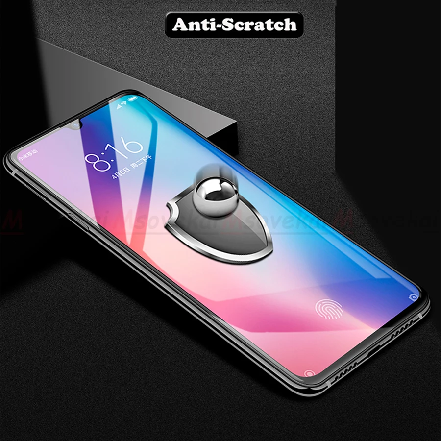 Анти синий свет закаленное стекло для Xiaomi mi 9 SE Explorer Play x 3 красный Note 7 Pro Черная