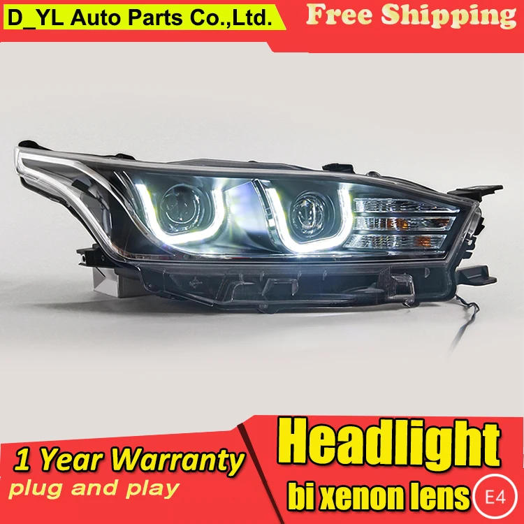 Стайлинг автомобиля светодиодный ная фара для Toyota YARiS фары 2013 2015 L H7 hid Q5