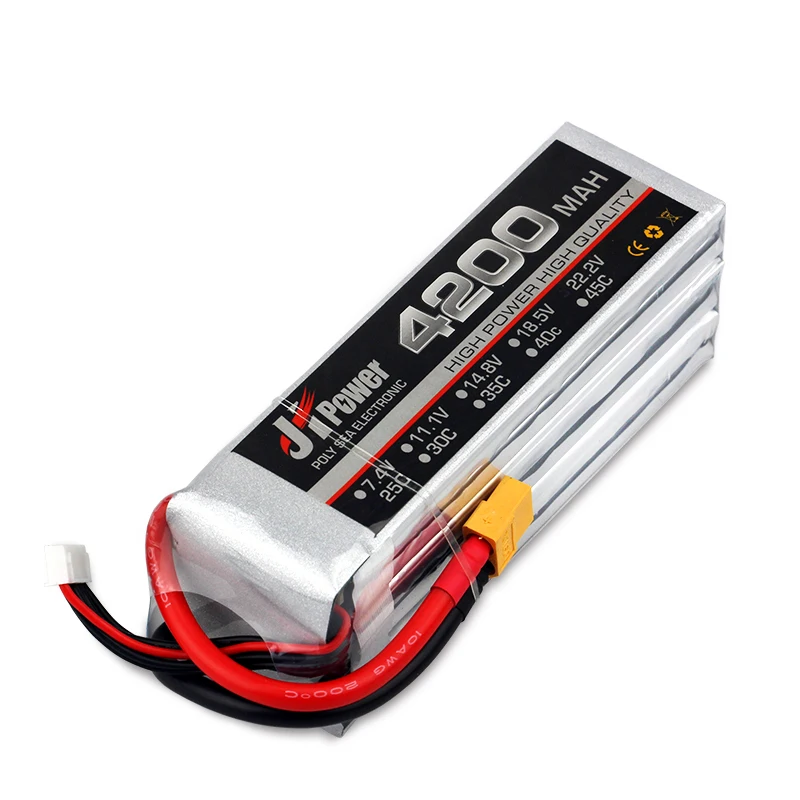 2S 7 4 V RC LiPo батарея 3500 мАч 4200 5200 6000 мА/ч 25C 35C для Квадрокоптер с дистанционным