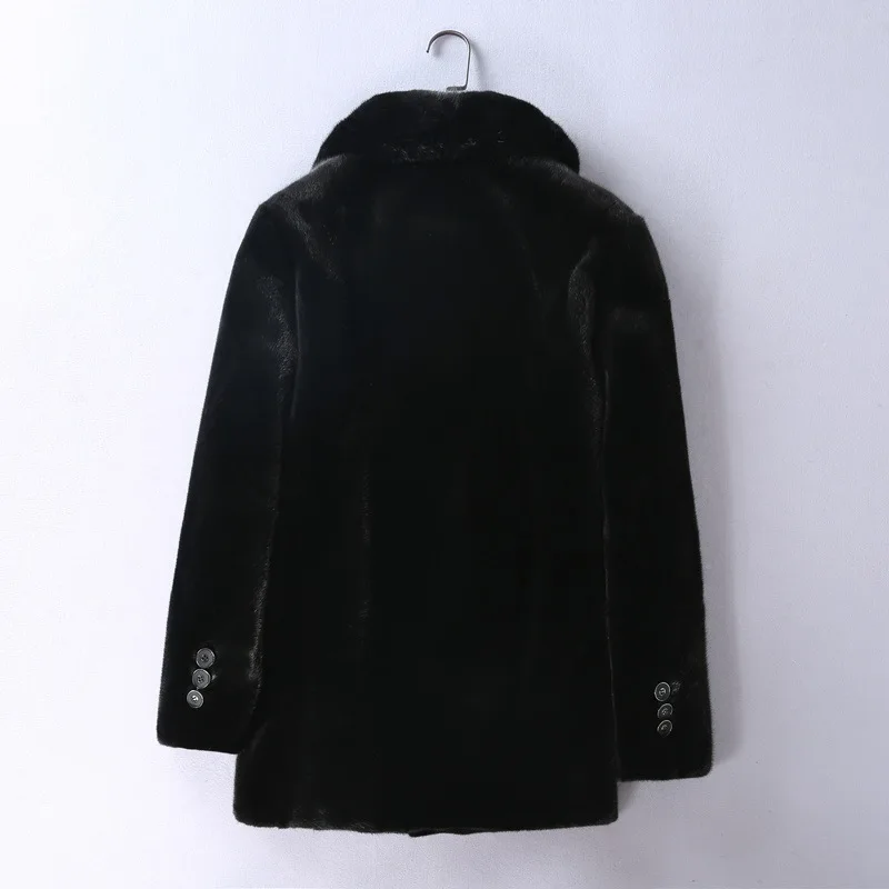 Мужская зимняя кожаная куртка на молнии кардиган норковая брендовые Молодежные