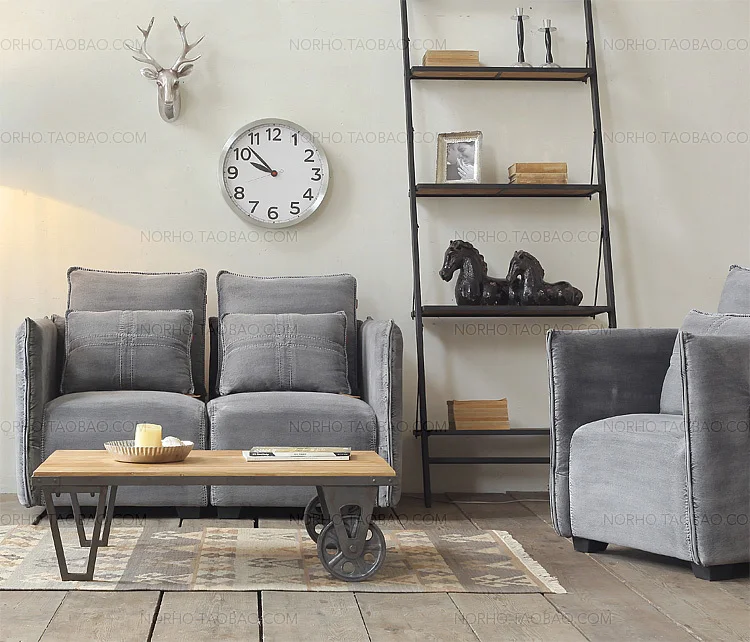 American country style loft Iron Mining trees shelves display rack racks separator |