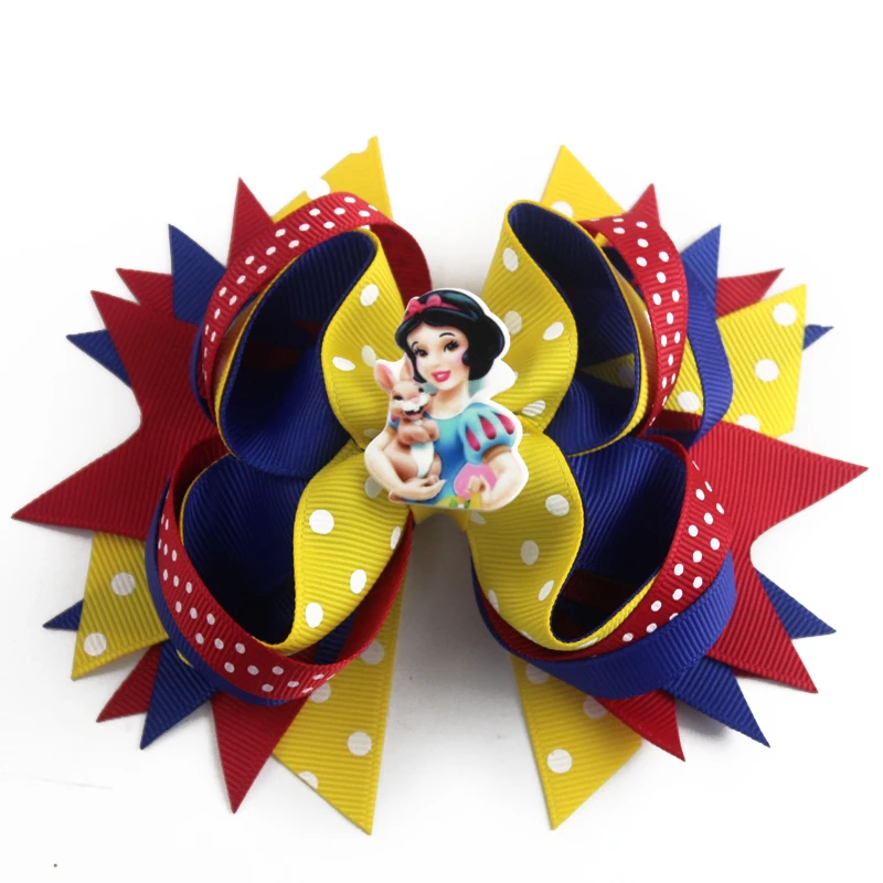 

6 pcs new 5 inch Cartoon Hairpins Girls Hair Clips Bows Accessories For girls Barrette Hairclip Headdress Headwear gifts