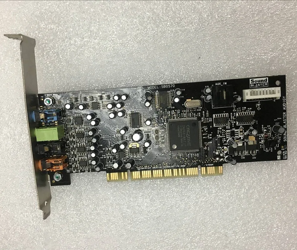 Оригинальная звуковая карта PCI7.1 креативная SE 64 бит (SB0570) поддерживает Win7 win8 лучше