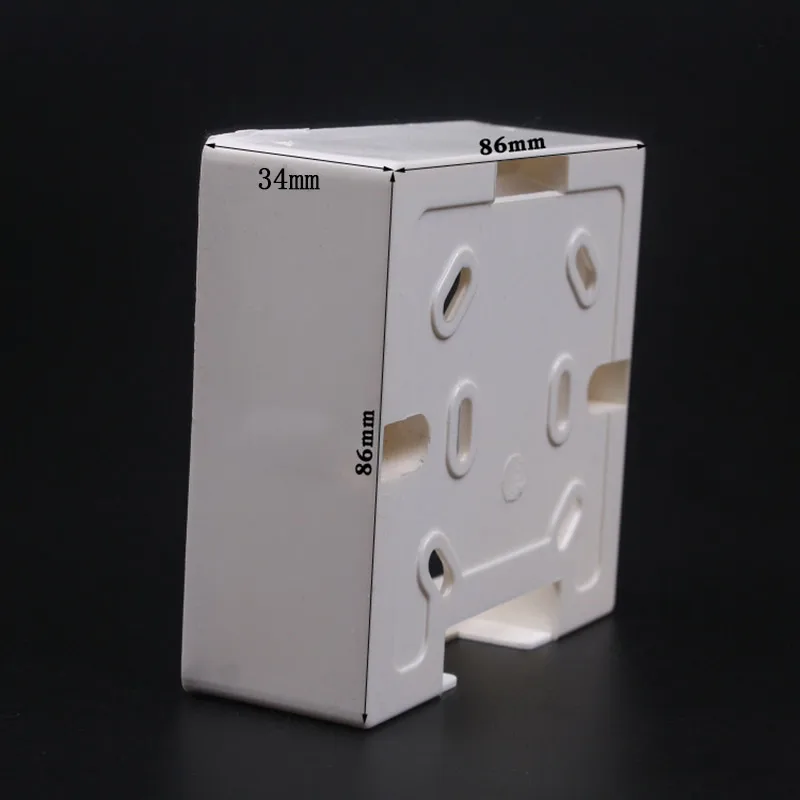 Allsome External Mounting Box 86mm*86mm*34mm for 86mm*86mm Standard Switches and Sockets Apply For Any Position of Wall Surface |