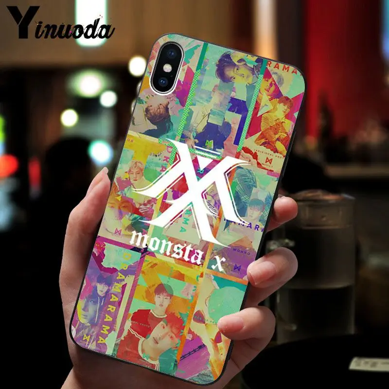 11pro MAX Monsta X KPOP Boy Group красочные милые аксессуары для телефонов Чехол Apple iPhone 8 7 6 6S Plus