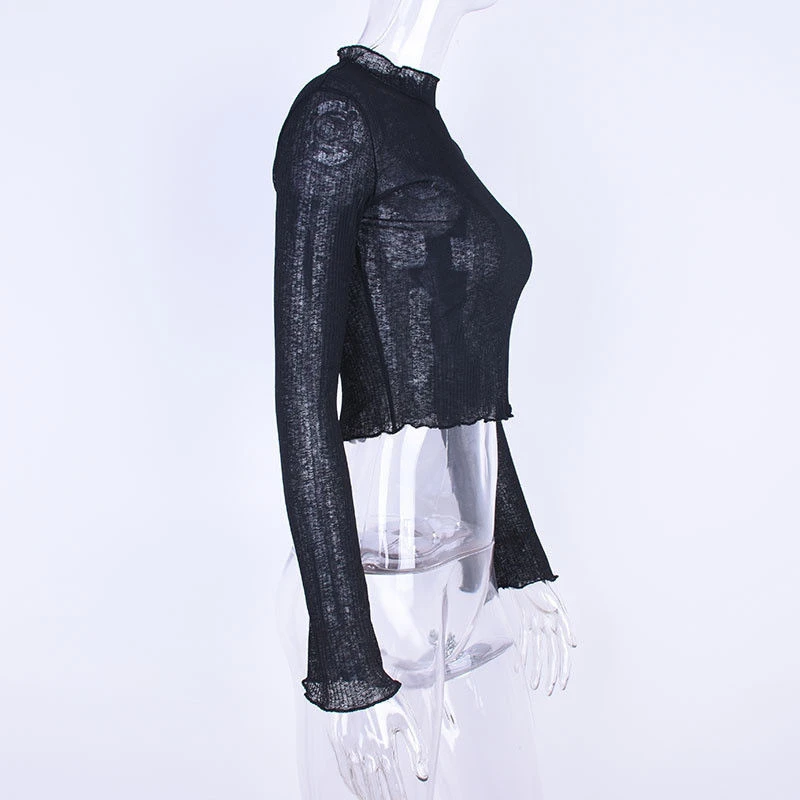 Блузка женская осенняя черная белая с рукавом-фонариком 2 однотонных цвета |