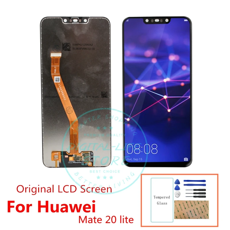 ЖК-дисплей с дигитайзером в сборе для Huawei Mate 20 Lite сменный сенсорный экран рамкой