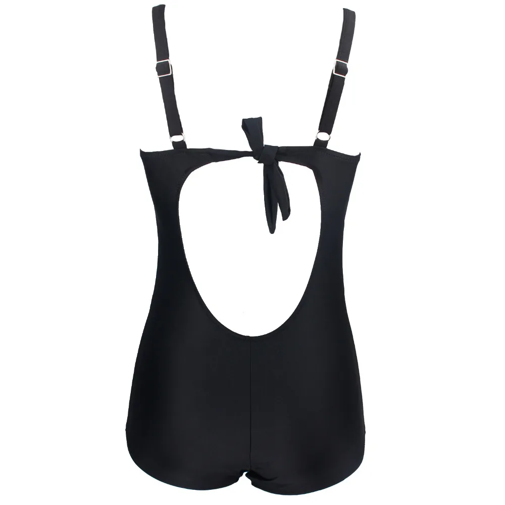 Новинка 2019 женский купальник большого размера слитный на косточках с цветочным