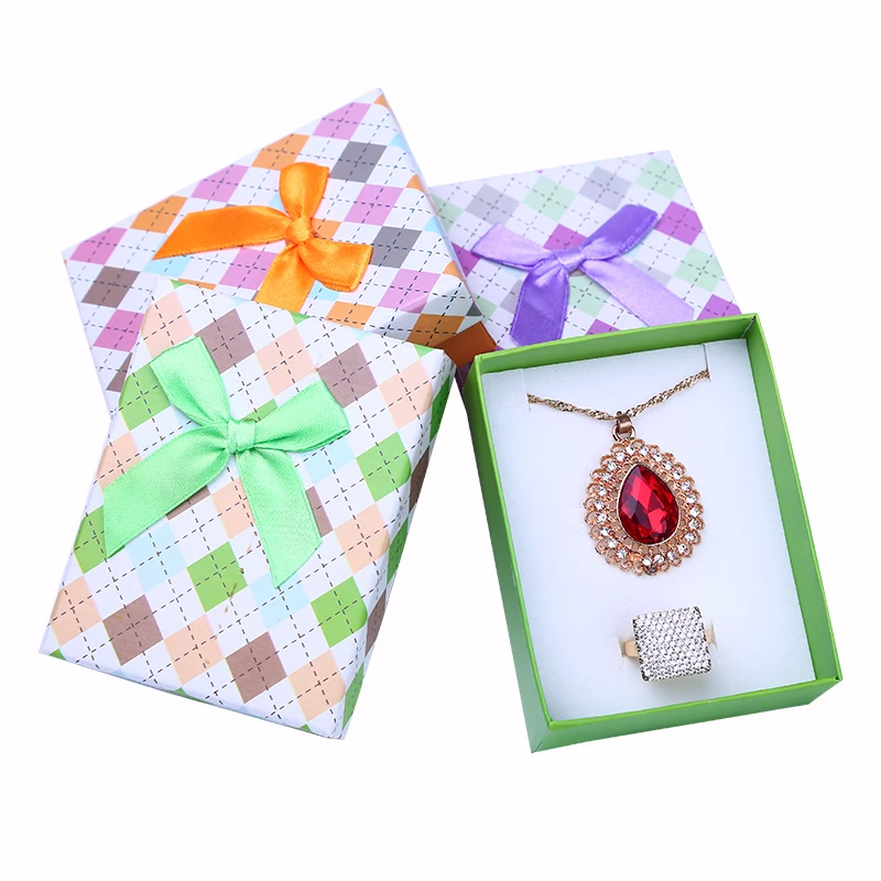 12 шт. Подарочная коробка для ювелирных изделий разных цветов A Bijoux Cajas Para Joyas