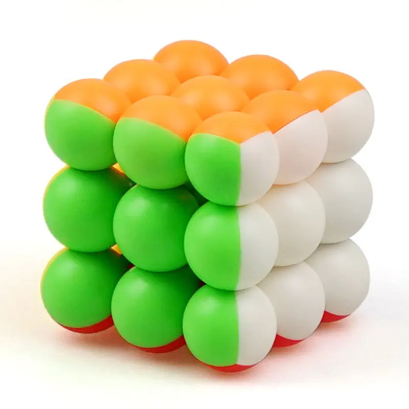 Куб YongJun круглый шар 3x3x3 магический куб 3 Слои Stickerless плавной Cubo Magico