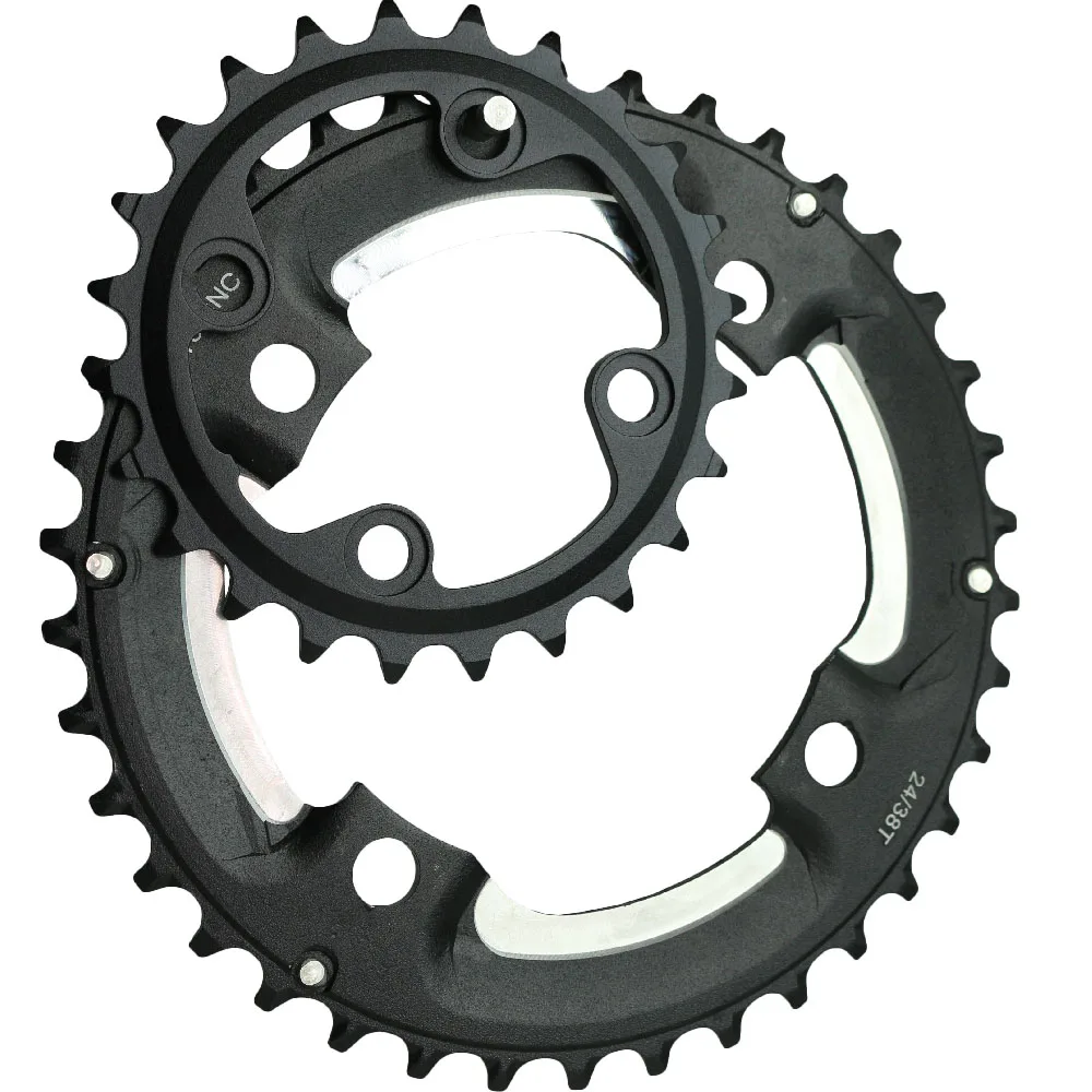 Ganopper, 24 T, 38 T, M610, M615, 64BCD, 104BCD, велосипедная цепь, шатун, горный велосипед, 2X система, кривошипная цепь, 7075, алюминиевая велосипедная часть
