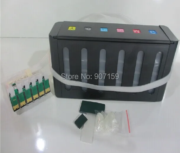 T0791 СНПЧ объемная система чернил для Epson Stylus Photo 1400 1500 Вт Artisan 1430 с дугой