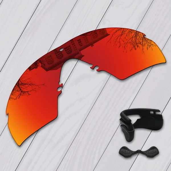 Fire Red-Nose Pads E.O.S поляризованные улучшенные Сменные линзы для Оукли M Frame 2,0 Strike солнцезащитные очки-несколько вариантов - Цвет линз: Fire Red-Nose Pads