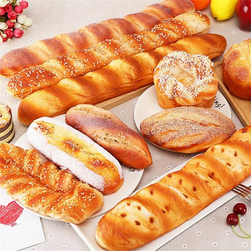 Искусственная еда Сжимаемый хлеб имитационная модель ломтик мягкий поддельный