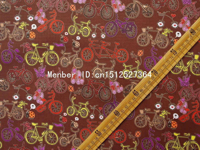 Водонепроницаемая ткань с ПВХ покрытием для велосипеда коричневого цвета