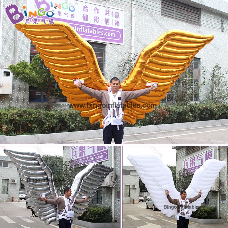 Персонализированный надувной костюм с крыльями 3 2 м/надувной серебряными