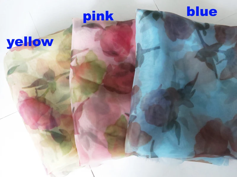 5 м/лот тонкий свадебное платье Материал желтый розовый синий роза Цветочный