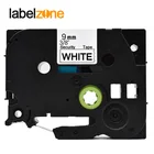 9 мм, черно-белые зеркальные ленты для этикеток безопасности, совместимые с Brother p-touch, принтеры, зеркальная лента, 2, SE2