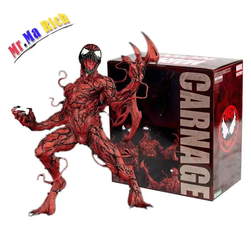 Marvel Carnage Dc супергерой Человек паук 1/10 ПВХ фигурка 16 см|action figure|pvc action figuremarvel carnage |