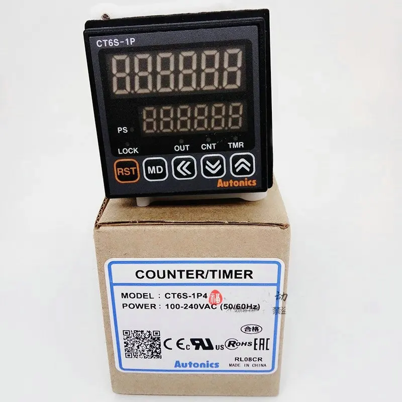 CT6S 1P4 W48 * h48 мм с 6 цифрами от 0 00001 до 999999 одиночный предустановленный счетчик