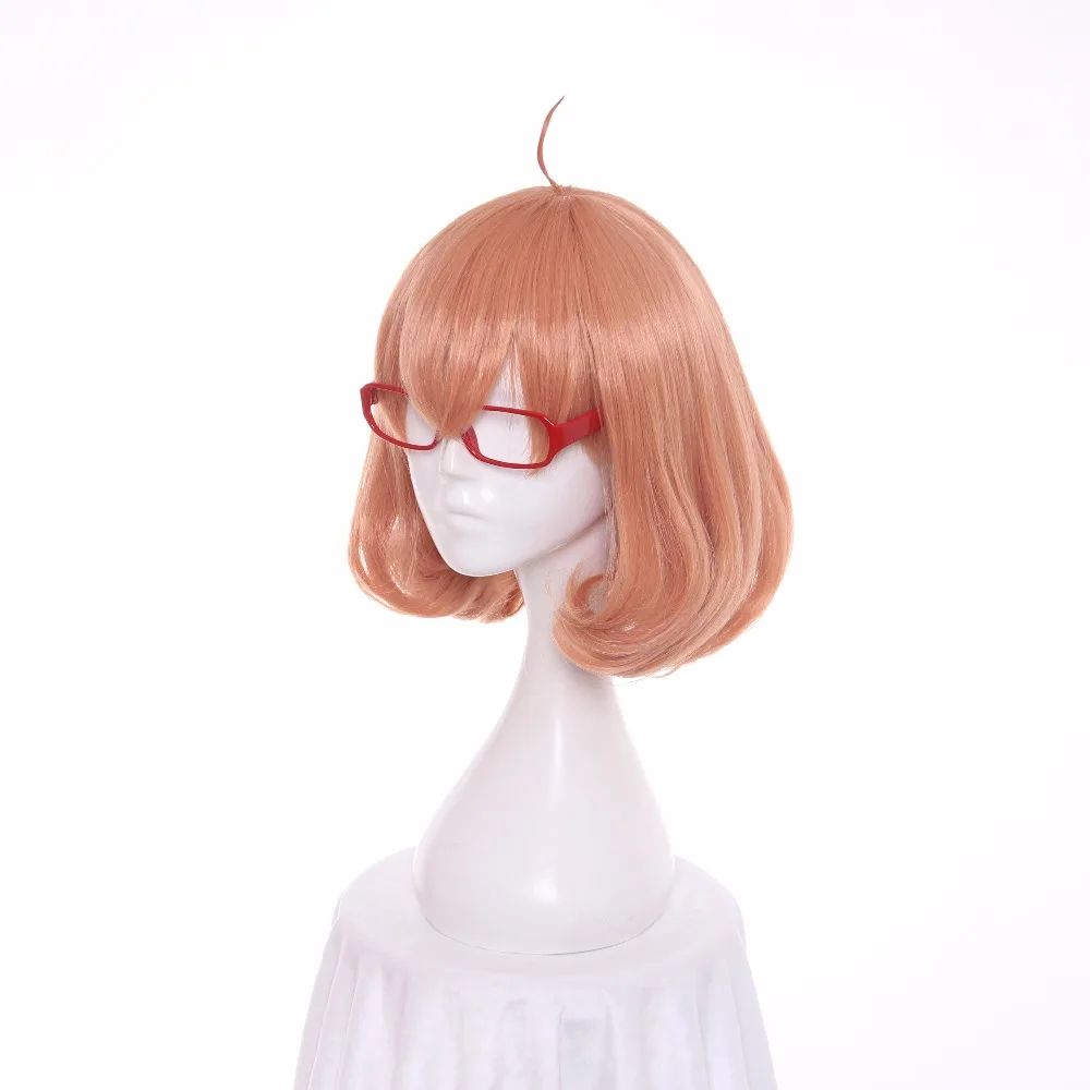 Ccutoo Kyokai no Kanata Мирай Курияма короткие оранжевые розовые синтетические волосы