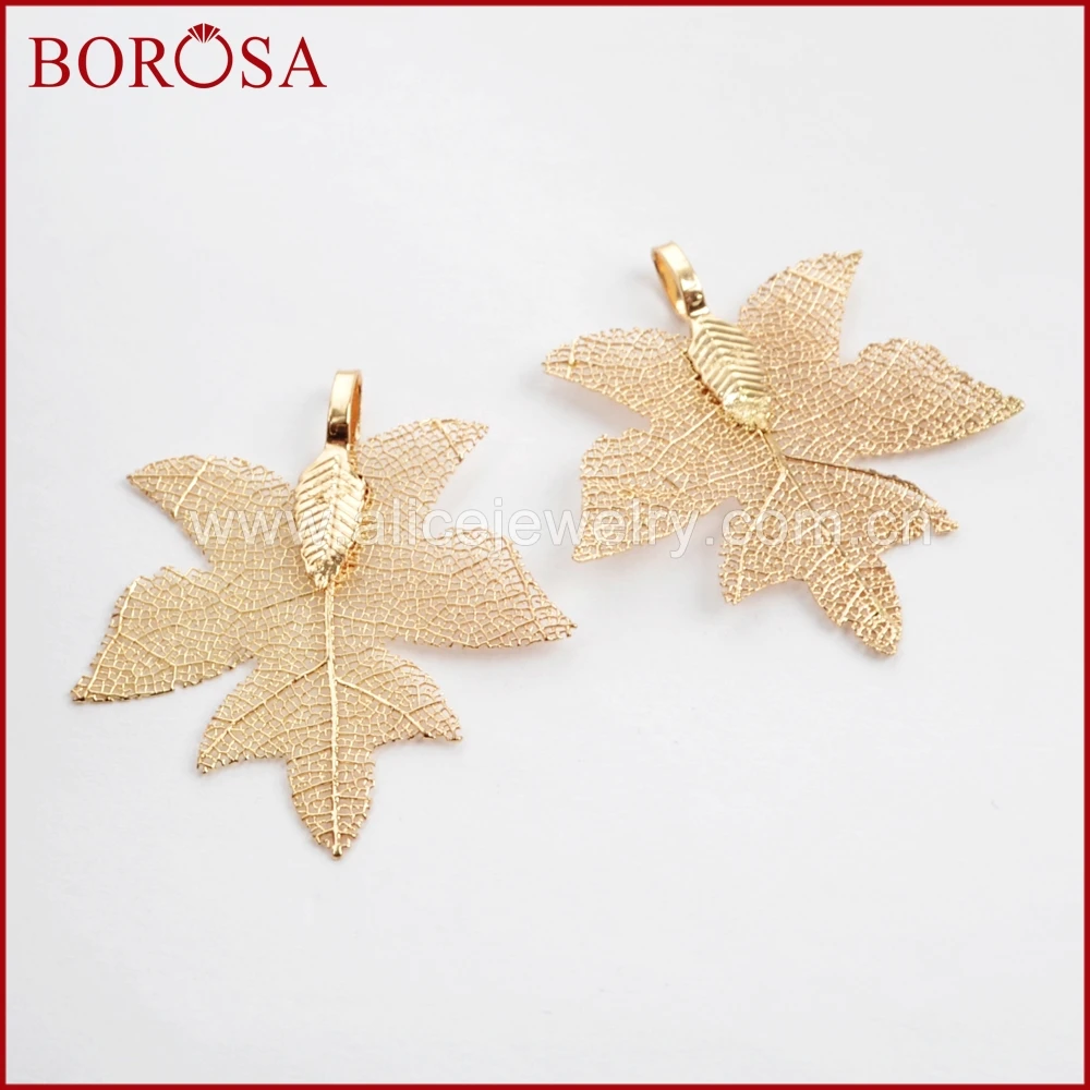 BOROSA новая 20 шт титановая подвеска с Кленовым листом для изготовления ювелирных
