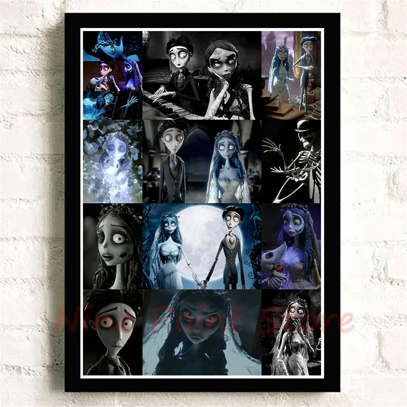 Постеры из мелованной бумаги с изображением трупа невесты Бертона наклейки на