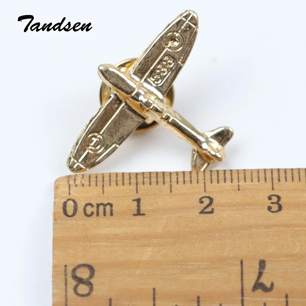 Advanced Men Retro Golden Plane Victor Violin Brooch Pins Collar Suit Stick Breastpin Diamante Pin Men's Dressup | Украшения и