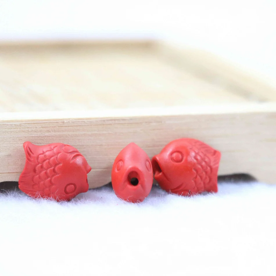 Модные Синтетические Красные cinnabar мульти-формы резной цветок diy ювелирные