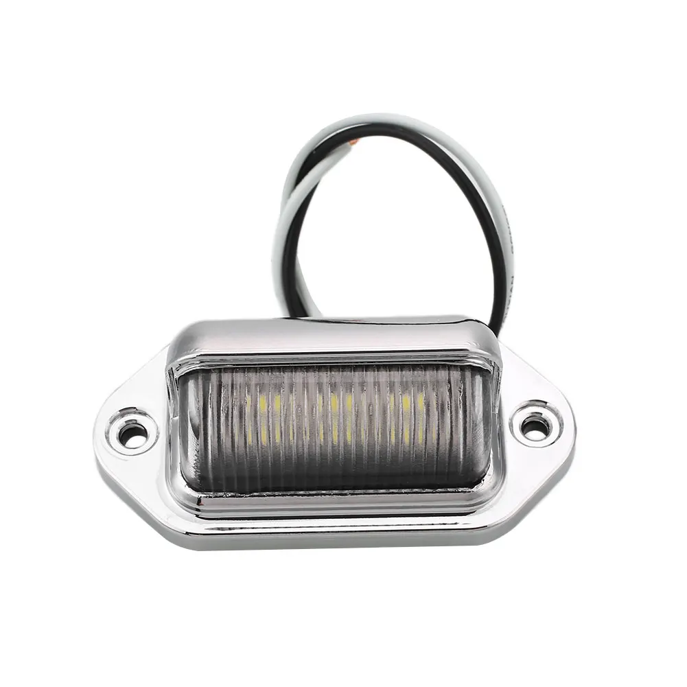 Светодио дный 6 LED белый грузовик номерной знак освещение свет лампы для