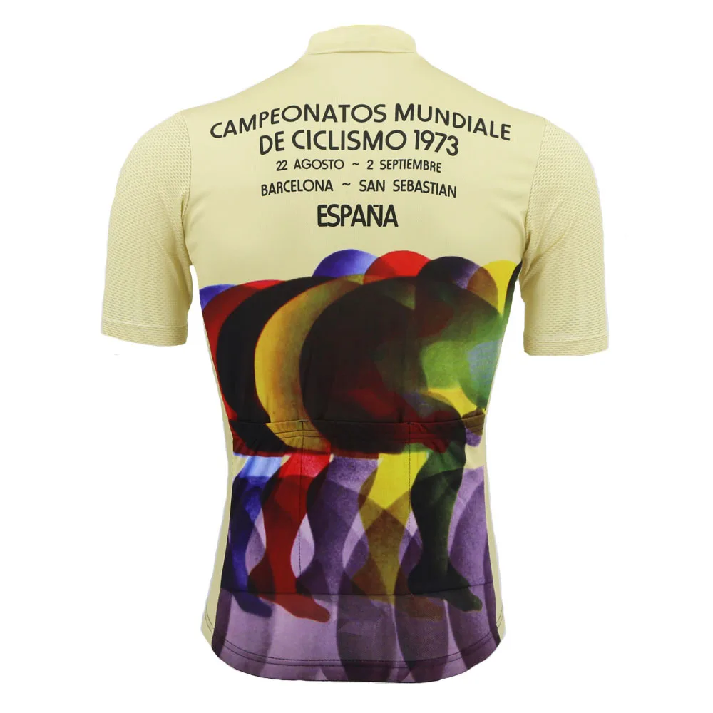 Мужская классическая велосипедная одежда Espana ropa Ciclismo с коротким рукавом для