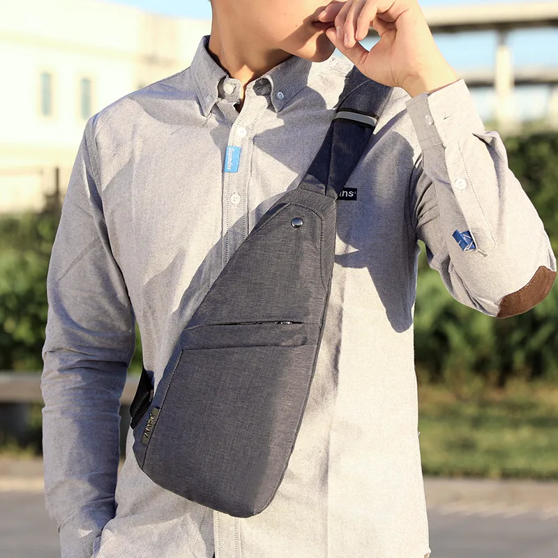 Осенняя Новая модная пара нагрудная сумка с usb-зарядкой через одно плечо