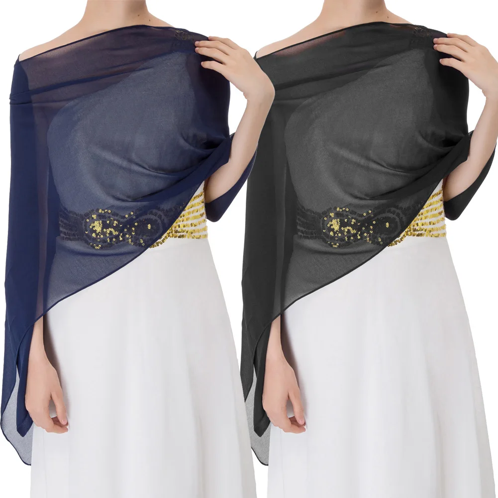 80*18 &quotшифоновое свадебное вечернее платье шаль шарф обертывание шейный