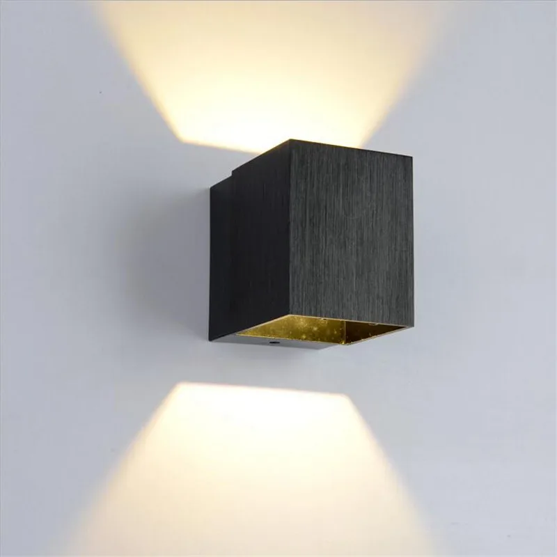 Современная короткая Алюминиевая СВЕТОДИОДНАЯ настенная лампа 3 Вт для гостиной