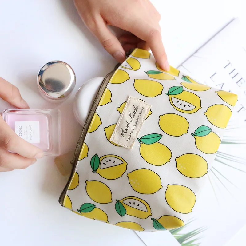 Повседневная женская косметичка водонепроницаемая из хлопчатобумажной ткани