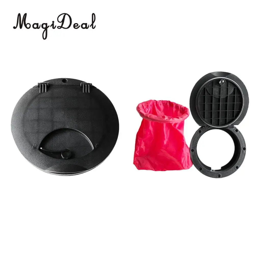 MagiDeal 20 см 8 &quotпрочный черный нейлон каяк палубная пластина крышка люка комплект