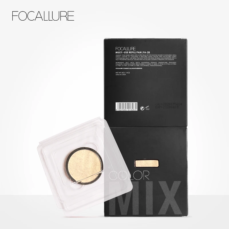 Focallure 5 цветов хайлайтер пудра палитра Шиммер Макияж Палитра основа для лица