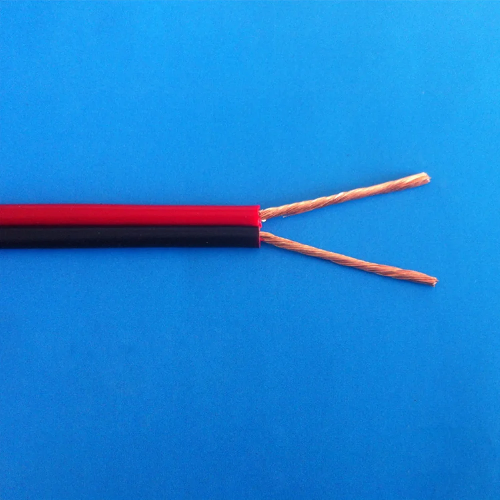 10 м медь 22AWG 2 Pin Красный Черный поделки ПВХ Электрический кабель провод для