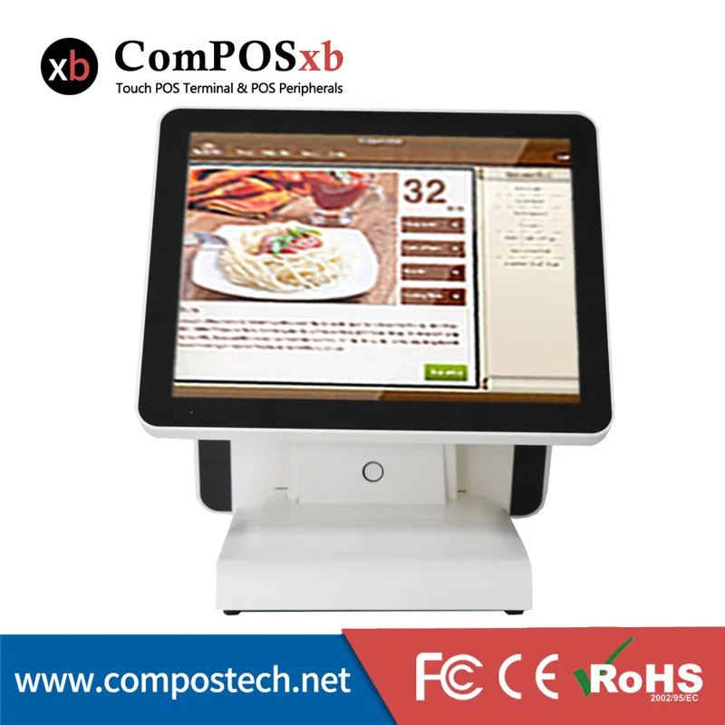 ComPOSxb 15 &quotи 12&quot двойной экран POS системы все в одном ПК сенсорный супермаркет