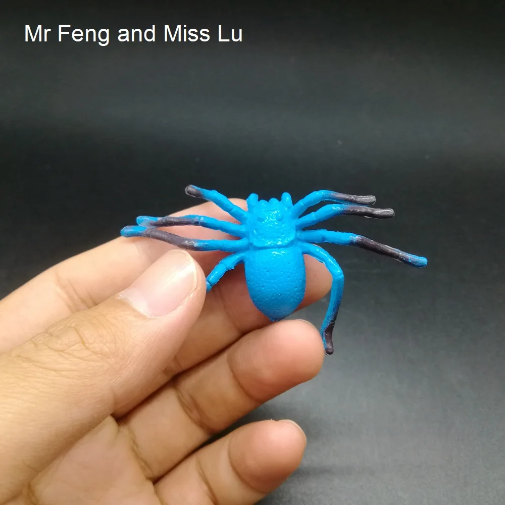 Синий паук вставка практичные строительные игрушки научные животные природа