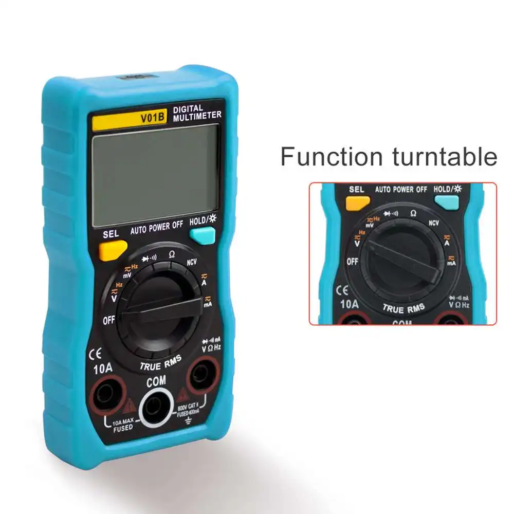 5 видов цветов цифровой мультиметр Профессиональный 4000 отсчетов истинный RMS